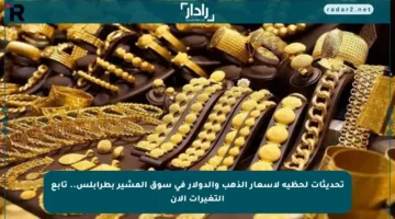 تحديثات لحظية لأسعار الذهب والدولار في سوق المشير بطرابلس.. تابع التغيرات الآن